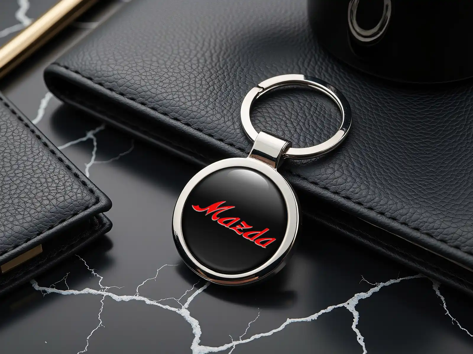 Mazda Llavero Imagen Estilo Metálico